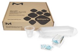 Microfil&#174; funnel with S-Pak&#174; sample volume 250 mL, mixed cellulose esters (MCE), pore size 0.7&#160;&#956;m, filter diam. 47&#160;mm, white filter, gridded filter