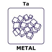 Tantalum pellets, 100g, max. size 10mm, 99.9%