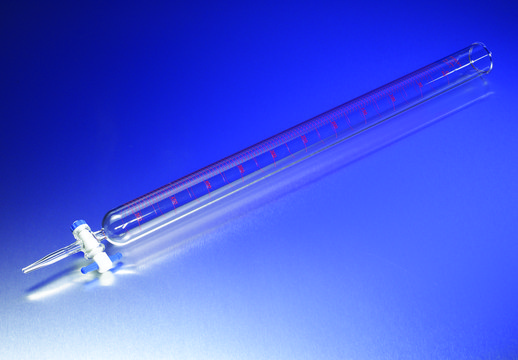 Pyrex&#174; colored scale dispensing burette, with straight bore PTFE stopcock plug volume 1000&#160;mL, accuracy: 5.0&#160;mL