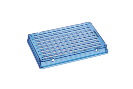 Eppendorf twin.tec&#174; PCR Plates 96 PCR clean, skirted, blue, pkg of 25&#160;ea