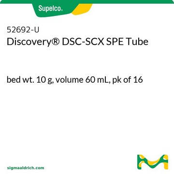 Discovery&#174; DSC-SCX SPE Tube bed wt. 10&#160;g, volume 60&#160;mL, pk of 16