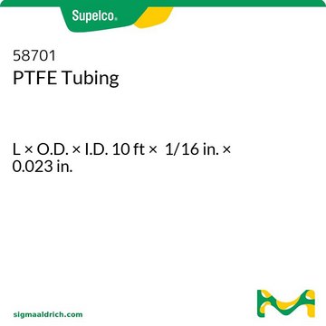 PTFE Tubing L × O.D. × I.D. 10&#160;ft × 1/16&#160;in. × 0.023&#160;in.