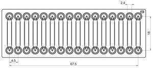 Reaction chamber chip - 20 &#956;l Fluidic 556, COP