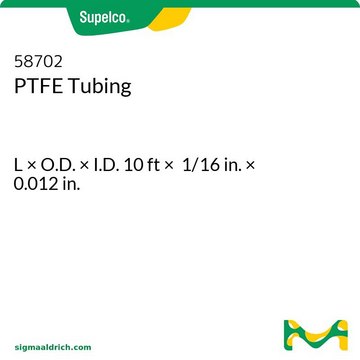 PTFE Tubing L × O.D. × I.D. 10&#160;ft × 1/16&#160;in. × 0.012&#160;in.