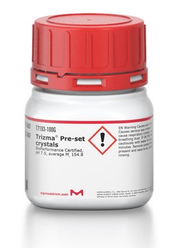 Trizma&#174; Pre-set crystals BioPerformance Certified, pH 7.0, average Mw 154.8