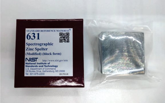 Spectrographic zinc spelter (modified) NIST&#174; SRM&#174; 631