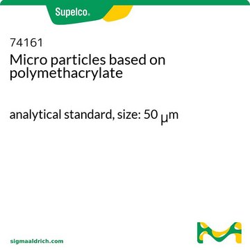 Micro particles based on polymethacrylate analytical standard, size: 50 &#956;m