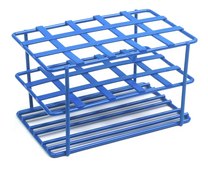 Coated Wire Tube Rack to hold, 15 x 15 mL tubes, blue