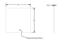 Grace Bio-Labs HybriSlip&#8482; hybridization cover L × W × thickness 22&#160;mm × 22&#160;mm × 0.25&#160;mm, pkg of 1000&#160;ea
