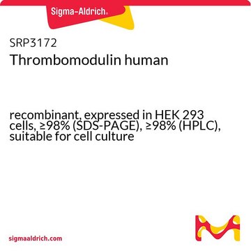 Thrombomodulin human recombinant, expressed in HEK 293 cells, &#8805;98% (SDS-PAGE), &#8805;98% (HPLC), suitable for cell culture