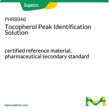 Tocopherol Peak Identification Solution certified reference material, pharmaceutical secondary standard