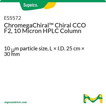 ChromegaChiral&#8482; Chiral CCO F2, 10 Micron HPLC Column 10&#160;&#956;m particle size, L × I.D. 25&#160;cm × 30&#160;mm