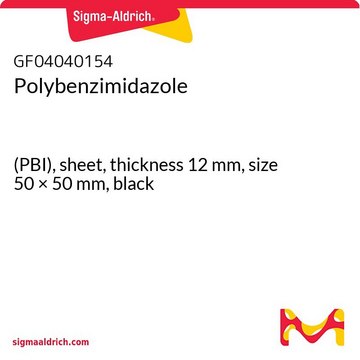 Polybenzimidazole (PBI), sheet, thickness 12&#160;mm, size 50 × 50&#160;mm, black