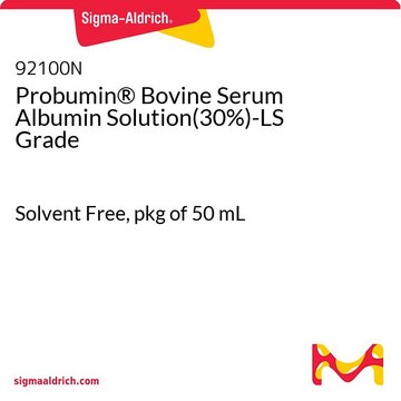 Probumin&#174; Bovine Serum Albumin Solution(30%)-LS Grade Solvent Free, pkg of 50&#160;mL
