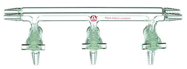 Aldrich&#174; dual bank manifold with glass stopcocks positions, 5