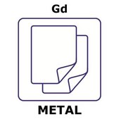 Gadolinium foil, thickness 0.05&#160;mm, size 50 × 50&#160;mm, purity 99%