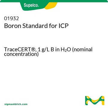 Boron Standard for ICP TraceCERT&#174;, 1&#160;g/L B in H2O (nominal concentration)