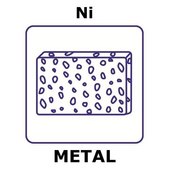 Nickel foam, thickness 6&#160;mm, size 150 × 150&#160;mm, bulk density 0.6&#160;g/cm3