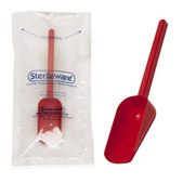 SP Bel-Art&#174; Sterileware&#8482; Sampling Scoop with Handle red polystyrene, nominal capacity 60&#160;mL (2&#160;oz), sterile, pack of 100&#160;ea (individually wrapped)