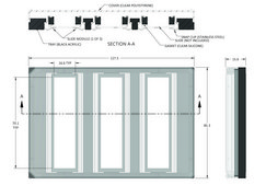 Grace Bio-Labs ProPlate&#174; microarray system tray set size 1&#160;well, with stainless steel spring clips