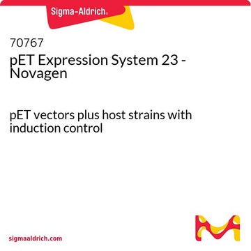 pET Expression System 23 - Novagen pET vectors plus host strains with induction control