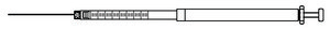 Seringue Hamilton&#174;, série&nbsp;800, aiguille amovible 825RN, volume 250&#160;&#956;L, needle size 22s ga (bevel tip), needle L 51&#160;mm (2&#160;in.)