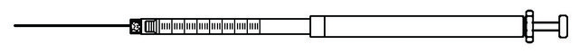 Hamilton&#174; syringe, 800 series, removable needle 85RN, volume 5&#160;&#956;L, needle size 26s ga (bevel tip), needle L 51&#160;mm (2&#160;in.)