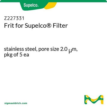 Frit for Supelco&#174; Filter stainless steel, pore size 2.0&#160;&#956;m, pkg of 5&#160;ea