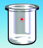 Ace flat-bottom reaction flasks capacity 4,000&#160;mL, w/ O-ring groove
