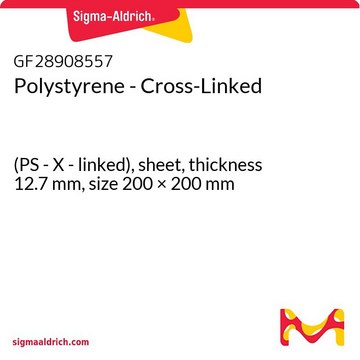 Polystyrene - Cross-Linked (PS - X - linked), sheet, thickness 12.7&#160;mm, size 200 × 200&#160;mm