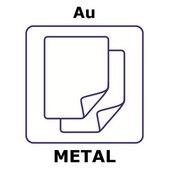 Gold microfoil, disks, 10mm, thinness 0.01&#956;m, specific density 20.7&#956;g/cm2, permanent mylar 3.5&#956;m support, 99.99+%