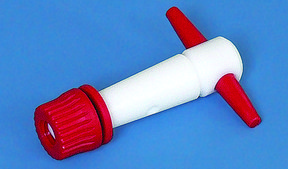 BRAND&#174; burette lateral stopcock for burette capacity 25+50 mL, with spare key, PTFE key