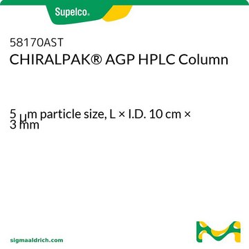 CHIRALPAK&#174; AGP HPLC Column 5&#160;&#956;m particle size, L × I.D. 10&#160;cm × 3&#160;mm