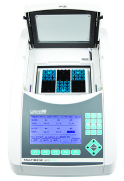 Labnet MultiGene&#8482; OptiMax thermal cycler temp. range 4-99.9 °C, AC/DC input 120 V AC