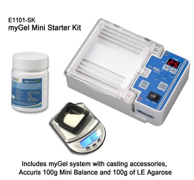 Benchmark myGel&#8482; Mini Electrophoresis System Starter Kit AC/DC input 230 V, EuroPlug