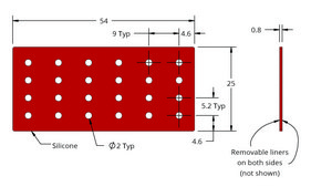Grace Bio-Labs Press-To-Seal silicone isolator, No PSA wells, 24 (Round, 2mm diameter, 0.8mm depth)