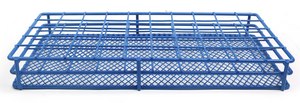 Coated Wire Tube Rack to hold, 20 x 25 mm tubes, blue