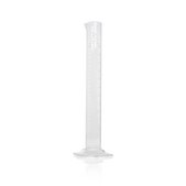 Duran&#174; Measuring Cylinder hexagonal glass cylinder (base), class B, graduated, WHITE GRADUATION, cylinder capacity 250&#160;mL
