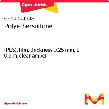 Polyethersulfone (PES), film, thickness 0.25&#160;mm, L 0.5&#160;m, clear amber