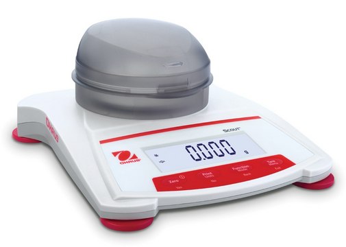 Ohaus&#174; Scout&#174; Portable Balance Model SKX123, weighing capacity 120&#160;g, resolution: 0.001&#160;g, AC/DC input 230 V, universal plug set