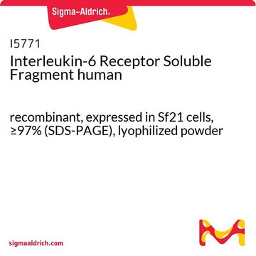 Interleukin-6 Receptor Soluble Fragment human recombinant, expressed in Sf21 cells, &#8805;97% (SDS-PAGE), lyophilized powder