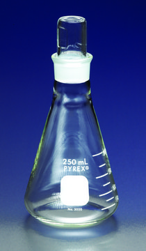 Pyrex&#174; narrow-mouth Erlenmeyer flask with ST stopper capacity 50&#160;mL