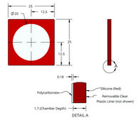 Grace Bio-Labs CoverWell&#8482; imaging chambers diam. × thickness 20&#160;mm × 1.7&#160;mm
