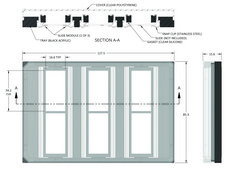 Grace Bio-Labs ProPlate&#174; microarray system tray set size 2&#160;wells, with stainless steel spring clips