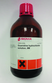 Guanidine hydrochloride solution Colorless liquid, 7.8 - 8.3 M, pH- 4.5 - 5.5