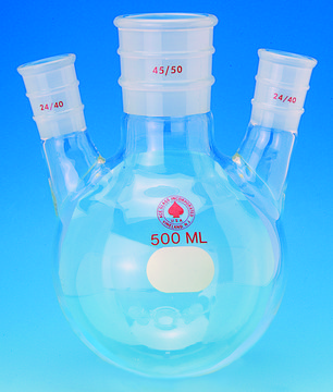 Three-neck round-bottom flasks capacity 50&#160;mL