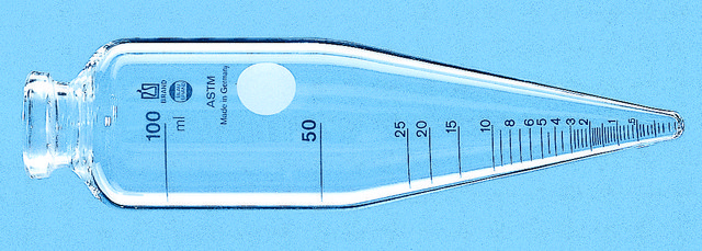 BRAND&#174; BLAUBRAND&#174; ASTM 100 mL centrifuge tube cylindrical, conical bottom, former standard ASTM D96