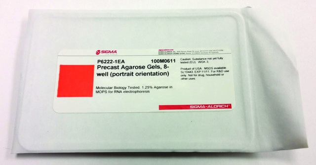 Precast Agarose Gels 8-well (portrait orientation)