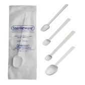 SP Bel-Art&#174; Sterileware&#8482; Long Handled Sampling Spoon white polystyrene, nominal capacity 4.93&#160;mL , 1tsp, L × W 17.8&#160;cm (7&#160;in.) × 1.1875&#160;in. (30&#160;mm), sterile, pack of 10&#160;ea (double wrapped)