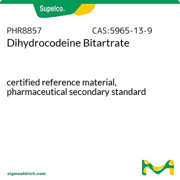 Dihydrocodeine Bitartrate certified reference material, pharmaceutical secondary standard